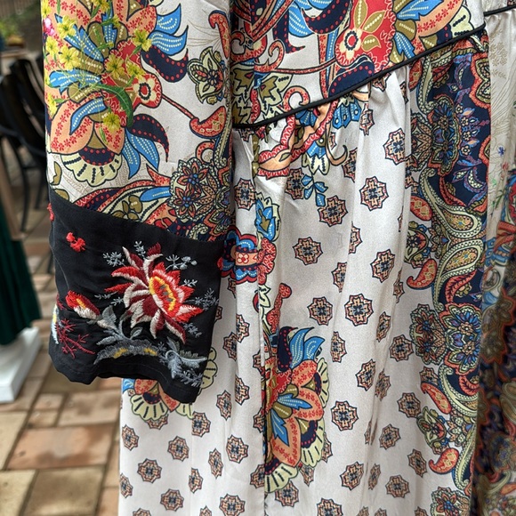 Johnny Was Tierra Zonia Silk Maxi Dress - Picture 7 of 11